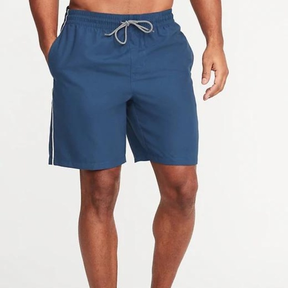 Old Navy Other - Old Navy Side-Stripe Swim Trunks for Men 8''Inseam